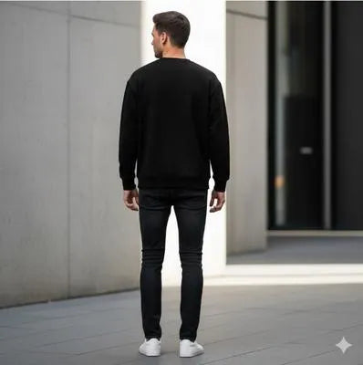 Men's Fleece Plain Sweatshirt