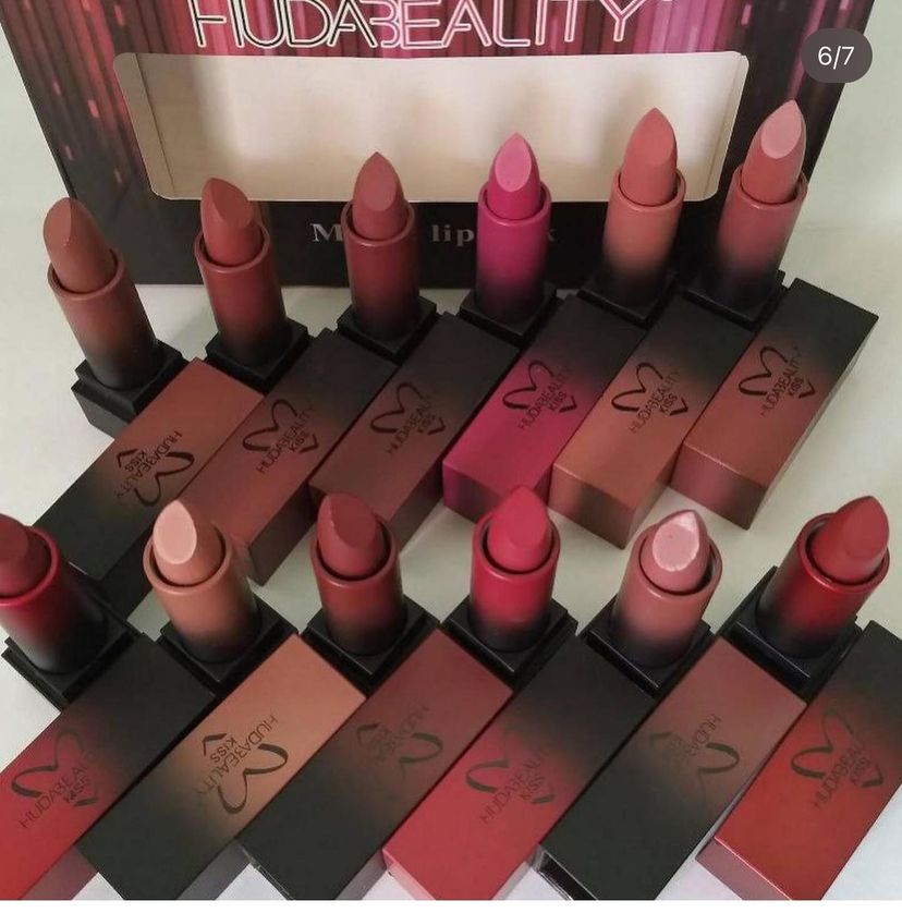 12 Pcs Huda Beauty Lipstick