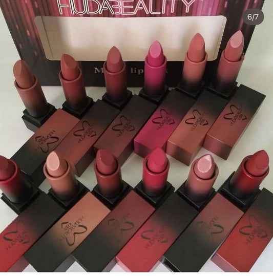 12 Pcs Huda Beauty Lipstick