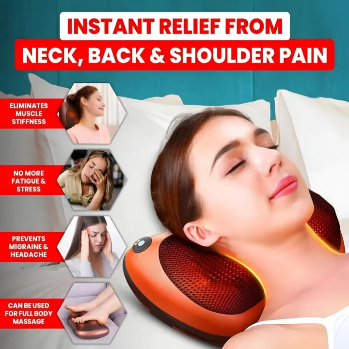 Pillow Massager With Deep Kneading Heated