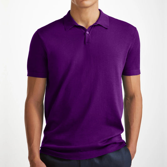 Purple Classy Soft Polo Shirts for Men