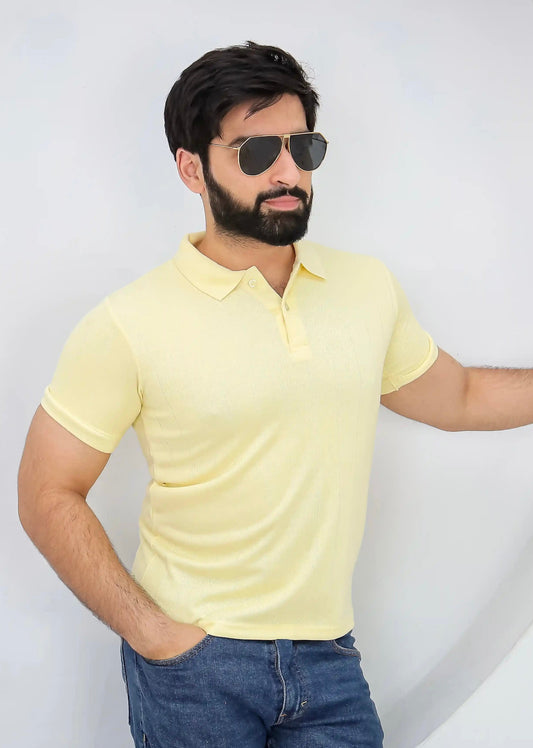 Lime Knitted Polo