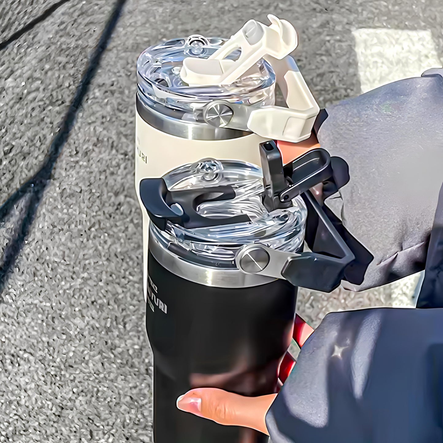 SITARAYURI LeakProof Dual-Lid Insulated Stainless Steel Tumbler (600ml) (ZF-001)