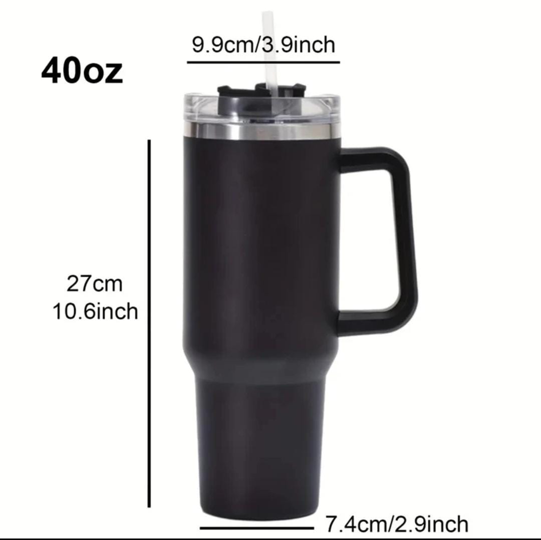 1200 ml Tumbler with Handle Straw