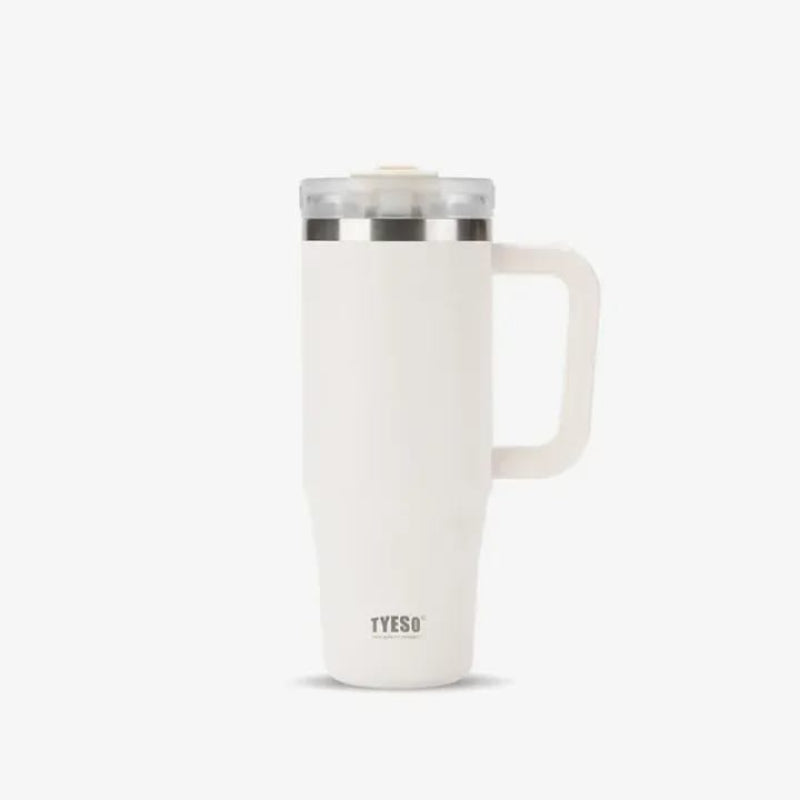 TYESO® Spill-Proof Stainless Steel Tumbler with Straw & Cleaning Brush (900ml) (TS-8868)