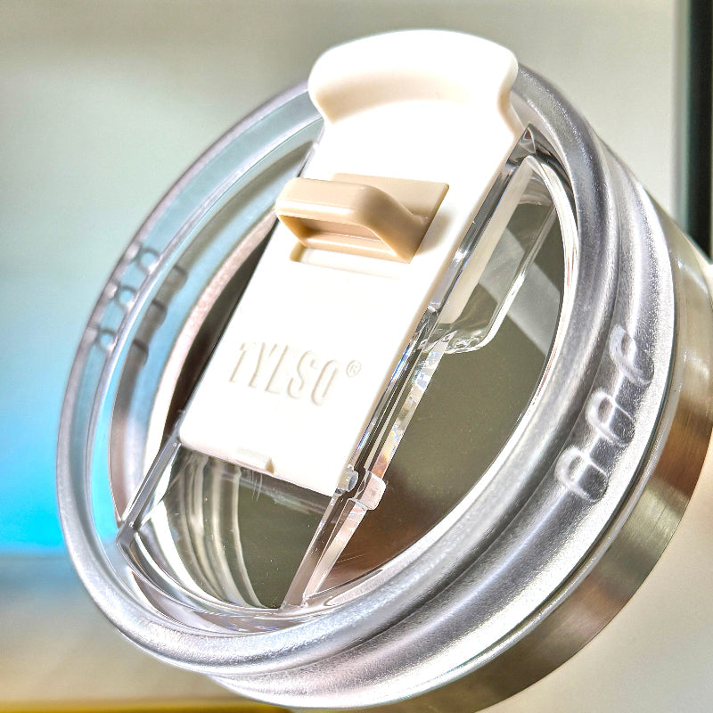 TYESO® Spill-Proof Stainless Steel Tumbler with Straw & Cleaning Brush (900ml) (TS-8868)