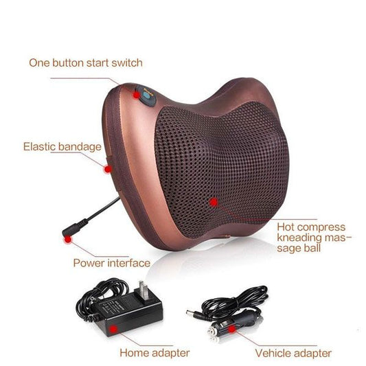 Pillow Massager With Deep Kneading Heated