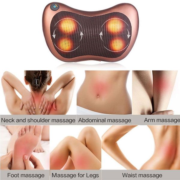 Pillow Massager With Deep Kneading Heated